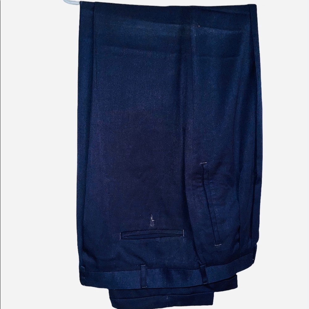 Savane Mens Navy Dress Pants 38/34